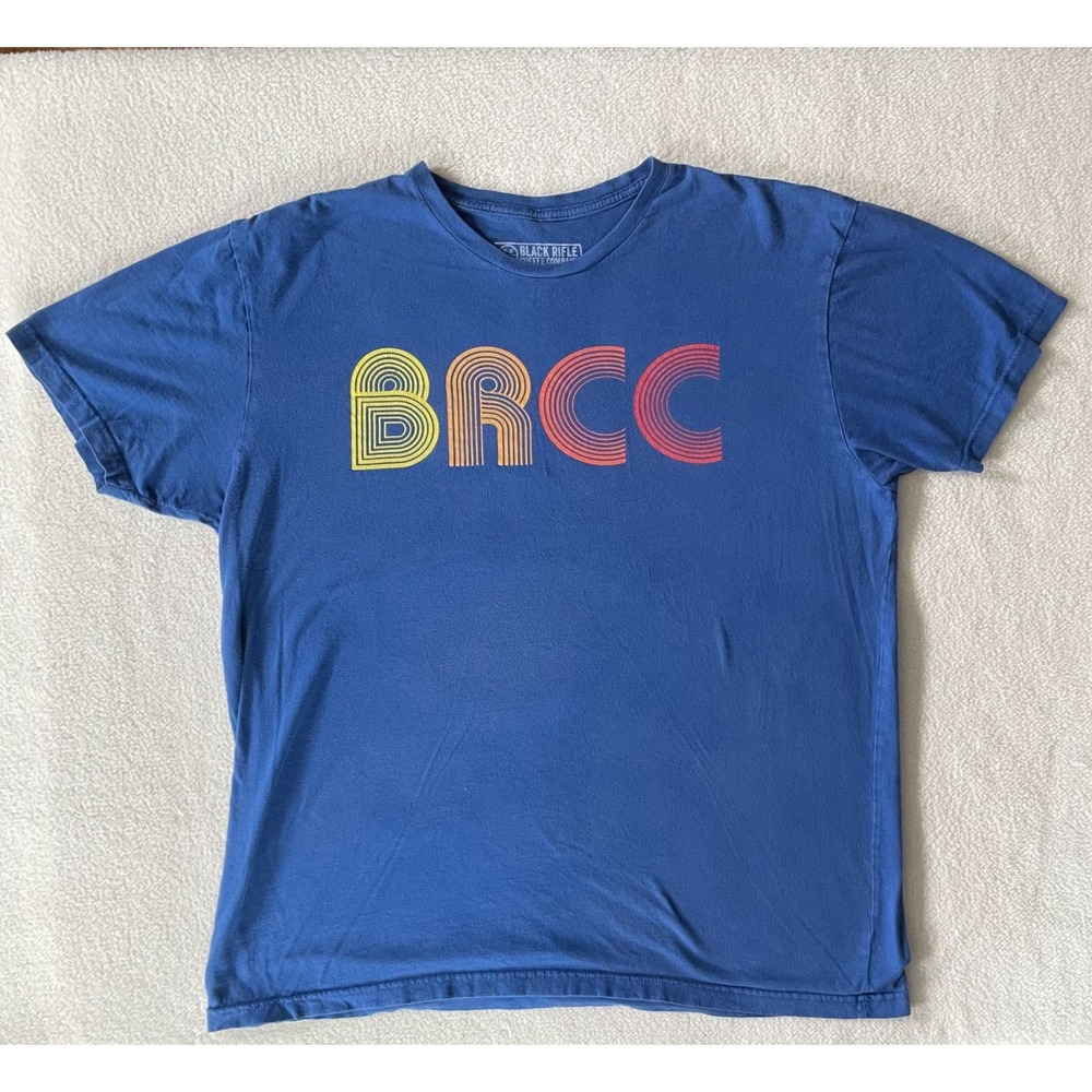 Black Rifle Coffee Company BRCC Coffee Mens XL Blue T-shirt‎ Retro